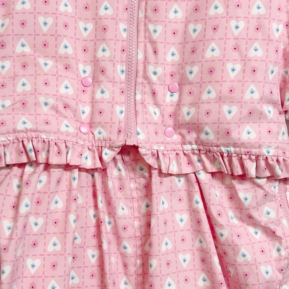 Vintage Gymboree Girls Pink Floral Snowsuit Size 2T / 3T Rare Hard to find